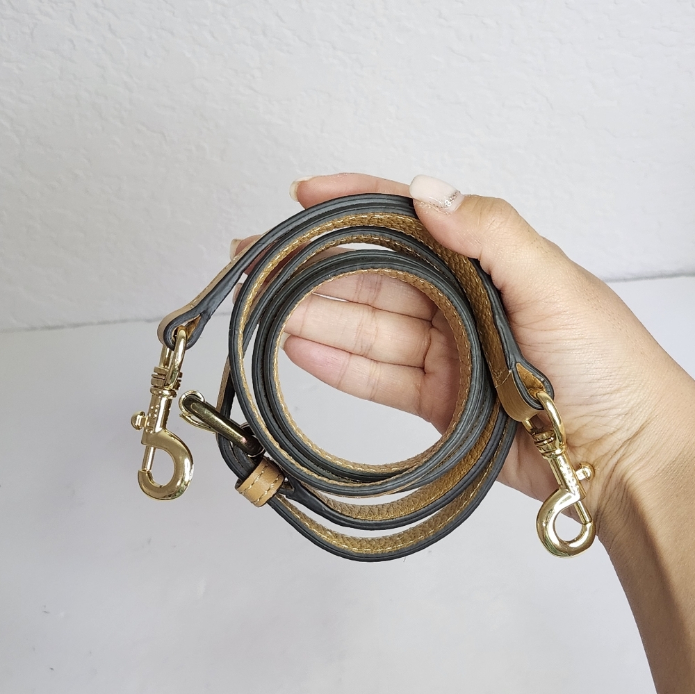 Tous Tan Leather Crossbody Strap